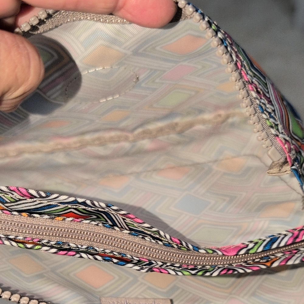 Kipling Multicolor Geometric Wristlet - image 4